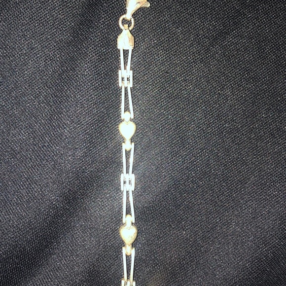 Chain link Heart Bracelet - Silver - Picture 2 of 4